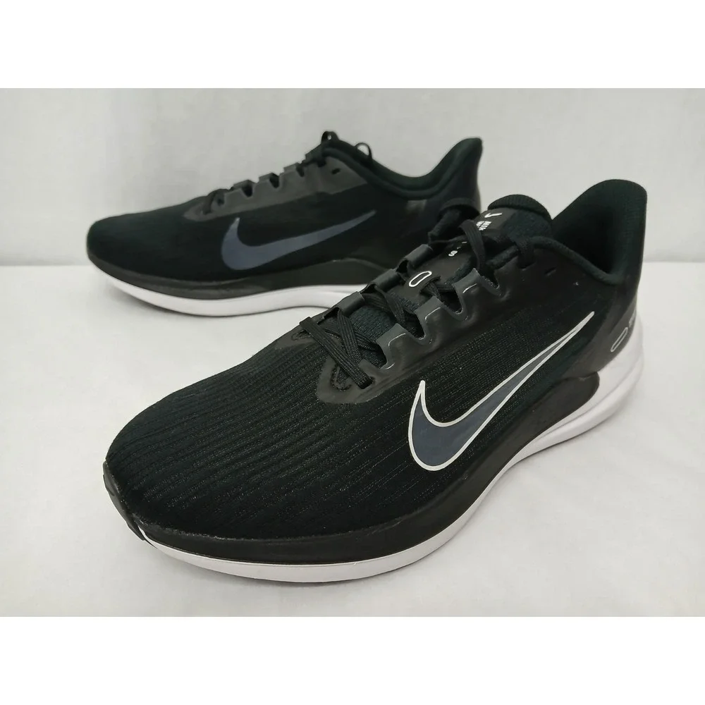 Nike Men's Air Winflo 9 Running Shoes DD6203-001 Black White‎ Smoke Gray Sz 9.5